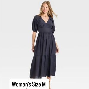 Elegant Black Midi Dress